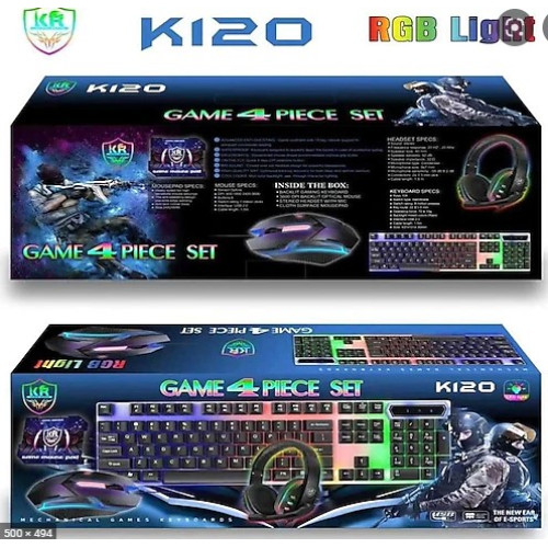 ACL K120 E-Spor 4 lü Oyuncu Set Klavye-Mouse-Kulaklık-Mouse Pad