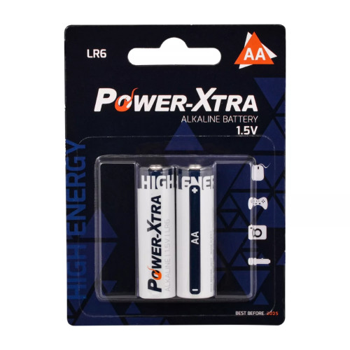 Power-Xtra LR06/AA Size Alkaline Pil 2'li Blister