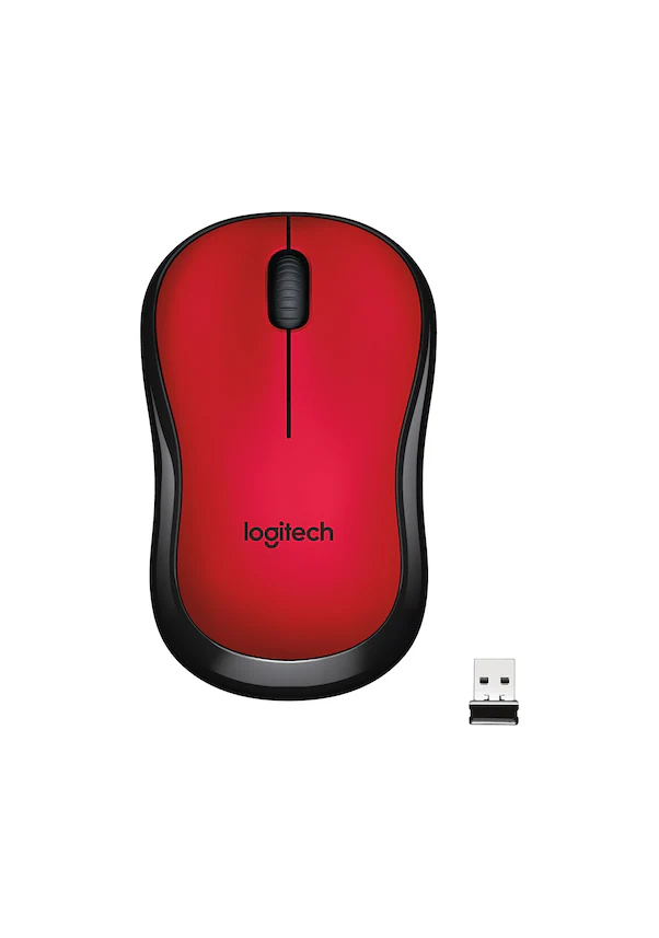 Logitech M220 Sessiz Tıklama 1000Dpi 2.4Ghz Kablosuz Optik Mouse Kırmızı
