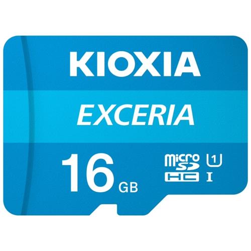 Kioxia 16GB Micro SDHC U1/C10 UHS-1 SD Adaptör , 100MB/sn Hafıza Kartı